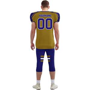 Maillot d'entraînement de football pour adultes et jeunes personnalisé uniforme d'équipe de rugby personnalisé avec coussinets intégrés pour le jeu et l'entraînement - Product Image 3