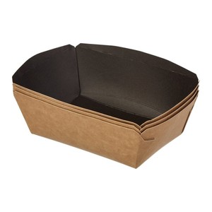 Caja de Papel Kraft para Alimentos con Logotipo Personalizado a <span class=keywords><strong>Precio</strong></span> de Fábrica, Caja de Almuerzo Bento Plegable, Reciclable y Desechable para Llevar - Product Image 1