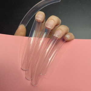 10 pièces/sac pointes d'ongles courbées 4XL demi-couverture Stiletto 12 pièces pointes d'ongles courbées C pour Salon pointes d'ongles carrées Extra longues - Product Image 2