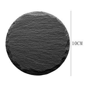 Sous-verres en ardoise personnalisés avec logo gravé, sous-verres noirs en <span class=keywords><strong>pierre</strong></span> naturelle pour verres <span class=keywords><strong>à</strong></span> <span class=keywords><strong>whisky</strong></span> et <span class=keywords><strong>à</strong></span> vin, accessoire de bar, vente en gros - Product Image 6
