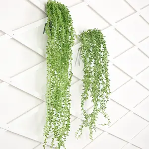 Disfraz de hojas artificiales de hiedra para el hogar, guirnalda colgante de hojas de vid, para jardín, venta al por mayor