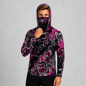 Veste à capuche à manches longues pour homme, imprimée par sublimation, séchage rapide, UPF 50, vêtements de pêche - Product Image 3