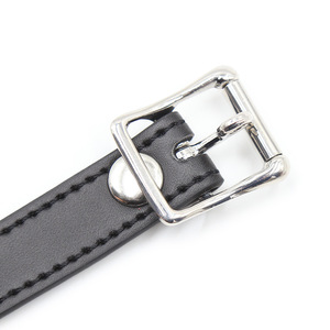 Bâillon à boule rigide en cuir noir et rouge avec clip de verrouillage, jouet alternatif pour la passion, jouet de flirt, jouet de bondage oral - Product Image 5