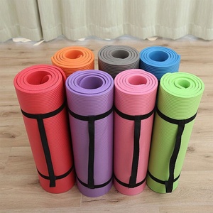 Tapis de Yoga NBR 8mm d'épaisseur absorbant les chocs tapis de danse antidérapant Sports à domicile Fitness corde à sauter pliable plus large avec sangle de transport - Product Image 5