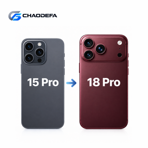 ชุดอุปกรณ์แปลงฝาหลังแบบกระจก DIY สำหรับ iPhone 15 Pro เป็นรุ่น 18 Pro พร้อมอะไหล่ขนาดเล็กสำหรับซ่อมแซม - Product Image 1