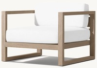 Ensemble de canapé modulable en teck massif pour fauteuil de jardin Ensemble de canapé modulable d'extérieur Ensemble de salon d'extérieur