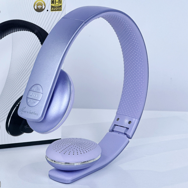 Foldable Over Ear Bluetooth Headphones V5.4 Wireless Stereo Headset with Mic MP3 Macaron Colors Trendy Design Fm Radio Headset