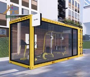 Новинка! Горячая распродажа: 20-футовый сборный модульный спортзал-контейнер для уличного использования, дизайн мини-дома. - Product Image 5