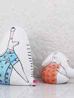 Figurine en résine de personnage de dessin animé créatif, sculpture de bureau semi-artisanale, œuvre d'art décorative personnalisée pour le salon