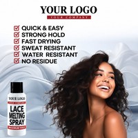 Spray Fixateur Adhésif Fort pour Perruques Lace Front et Extensions – Résistant à la Transpiration et à l'Humidité, Séchage Rapide