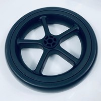 Pneu et roue de poussette pour bébé Nobby de 6 pouces, pneu en plastique EVA avec une capacité de charge de 50-60 kg et une dureté de 70-75A pour poussette à roulettes