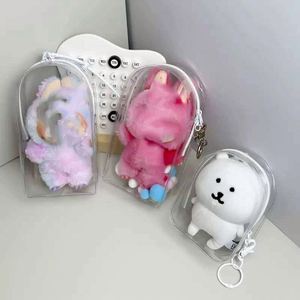 Wholesale Accessories <b>Clear</b> Bag Keychain Hanging Display Protective Case Plastic PVC Storage <b>Box</b> for Transparent Doll Bag - Product Image 2