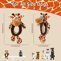 Jouets interactifs pour chiens à tirer la corde, anneau de dentition durable, jouets en corde tressée pour chiens de petite, moyenne et grande taille, jouets qui couinent