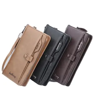 BAELLERRY S6703 Top Men Long Money Wallet Money Clip Men Wallets Business Brand Card Holder Coin Purse Men