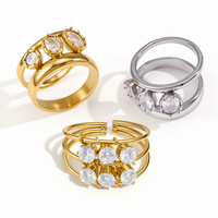 Bague en or 18 carats, Bague de mode, Bague en or 14 carats, Bague de fiançailles en acier inoxydable doré pour homme, Montre NFC pour femme, Bague Oura personnalisée pour femme