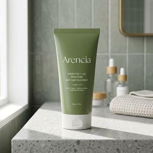 Nettoyant Visage Coréen Arencia au Thé Vert + LHA en Formule Gâteau de Riz 150g – Soin des Pores et Contrôle du Sébum - Product Image 3