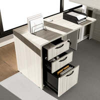 Bureau de direction en forme de L avec double moteur électrique réglable levage debout Table de bureau ergonomique