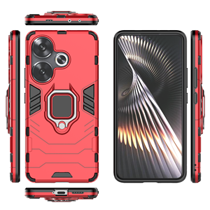 Carcasa delgada de plástico duro a prueba de golpes con soporte de anillo Funda trasera protectora completa para teléfono para <span class=keywords><strong>Xiaomi</strong></span> Redmi Turbo <span class=keywords><strong>3</strong></span> <span class=keywords><strong>Poco</strong></span> F6 - Product Image 4