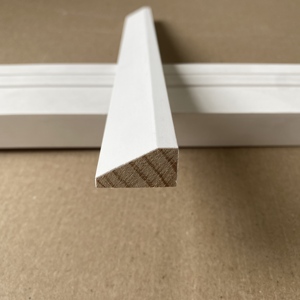 บัวเชิงผนังตกแต่งมุมทำจากไม้สนเคลือบสีขาวสำหรับตกแต่งอาคาร - Product Image 2