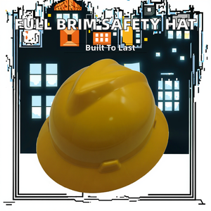 Casque de sécurité de chantier en HDPE à bord large, homologué ANSI Z89.1, avec 6 points de suspension, sans visière, pour l'exploitation minière - Product Image 2