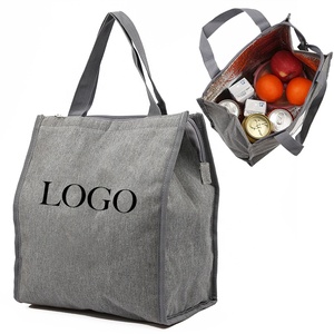 Sac isotherme portable personnalisé 300D imperméable avec fermeture éclair pour le transport de repas de pique-nique, design élaboré - Product Image 1