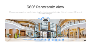 Milesight MS-C9674-PA 12MP AI 360 Caméra réseau Fisheye NDAA Distance infrarouge 15m - Product Image 4