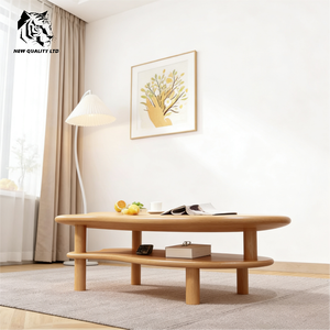 Fábrica de muebles, mejor precio, personalizable, gran stock, dropshipping, mesa de té, diseño único, muebles de sala de estar, mesa de centro de madera - Product Image 4