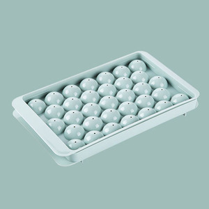 Ice Cube Mold 33 Compartment Round Ice Ball Tray With Lid For Homemade Ice Family Use Dishwasher Safe - Product Image 1