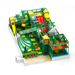 Aire de jeux intérieure Tongyao à design compact et prix abordable, avec double toboggan en plastique, piscine à balles, sac de frappe, obstacles et cages filetées, capacité supérieure à 500 kg - Product Image 2