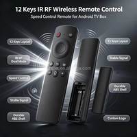 Control Remoto Inalámbrico IR RF de Doble Modo y 12 Teclas, Control Remoto Universal con Control de Velocidad para Android TV Box, Fabricación OEM ODM
