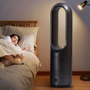 Ventilateur de sol intelligent électrique sans pales, purificateur d'air, refroidissement, chauffage, minuterie, contrôle numérique, ventilateur domestique en plastique, 8000 tr/min - Product Image 2
