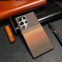 Étui de téléphone magnétique en fibre de carbone authentique OEM en gros pour Samsung Galaxy S25 Ultra S24 Ultra, coque de protection antichoc