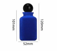 Flacon de parfum en verre floqué haut de gamme 50 ml avec logo et emballage personnalisés