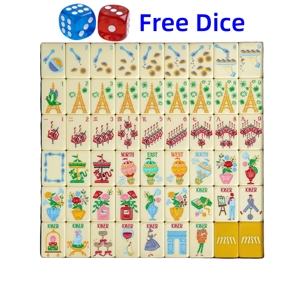 Acrylic Material - Elegant Game Set - Suitable Engraved Luxury Set American Mahjong Tiles for Adult <b>Entertainments</b> - Product Image 2