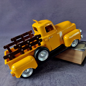 Modellini di <span class=keywords><strong>Camion</strong></span> Vintage Fatti a Mano, Decorazioni Natalizie per Finestre in Stile Europeo, Decorazioni Creative per la Casa, Artigianato in Metallo Vintage - Product Image 4