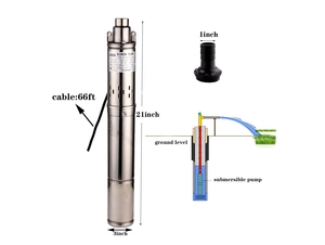 נמוך לחץ נירוסטה רבה שלבים dc צוללת שמש מופעל קידוח עמוק ובכן - Product Image 5