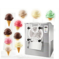 Congélateur commercial vertical en acier inoxydable 5L pour la fabrication de glaces italiennes, sundae et gelato