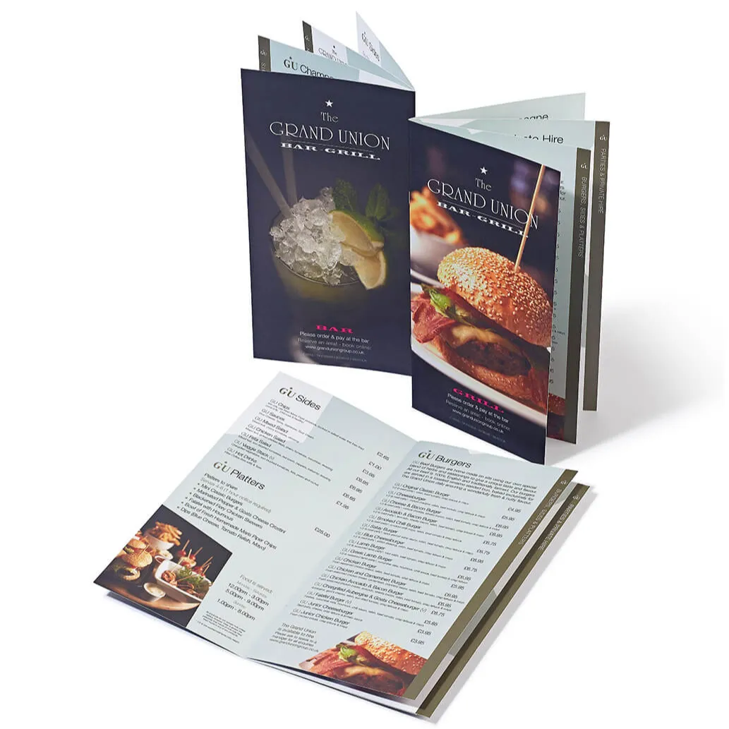 Aangepaste Afdrukservice Promotie Reclame Restaurant Brochure Flyer A5 A4