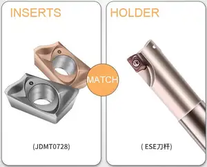 Wolfraamcarbide Mal Freesgereedschap Inzetstukken Jdmt 100308r Jdmt070208 Voor Cnc Machine Indexeerbare Freesmachine Zcc Inzetstukken