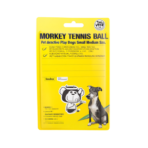 Monkey Tennis <b>Ball</b> Pet Toy Interactive Play For <b>Dogs</b> Small Medium Size - Product Image 3