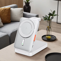 Chargeur sans fil magnétique portable intelligent 2-en-1 pour montre connectée et téléphone portable, charge rapide, affichage LED, 10000 mAh haute capacité
