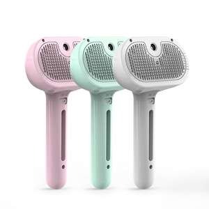 Factory Wholesale Multifunctional Pet <b>Spray</b> Comb USB One-touch De-shedding Hair Cleaning Automatic Dog Grooming Brush Comb - Product Image 3
