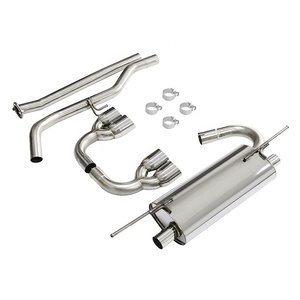 Catback xả 2.0T đánh bóng hoặc đốt cháy màu xanh Quad lời khuyên cho Hyundai Genesis 2009-2014 - Product Image 4