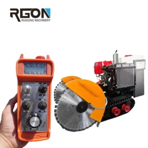 Tốc độ cao DIESEL điện-bắt đầu sàn bê tông cắt Saw Crawler bê tông Saw Cutter cho bán Đường máy cắt - Product Image 1