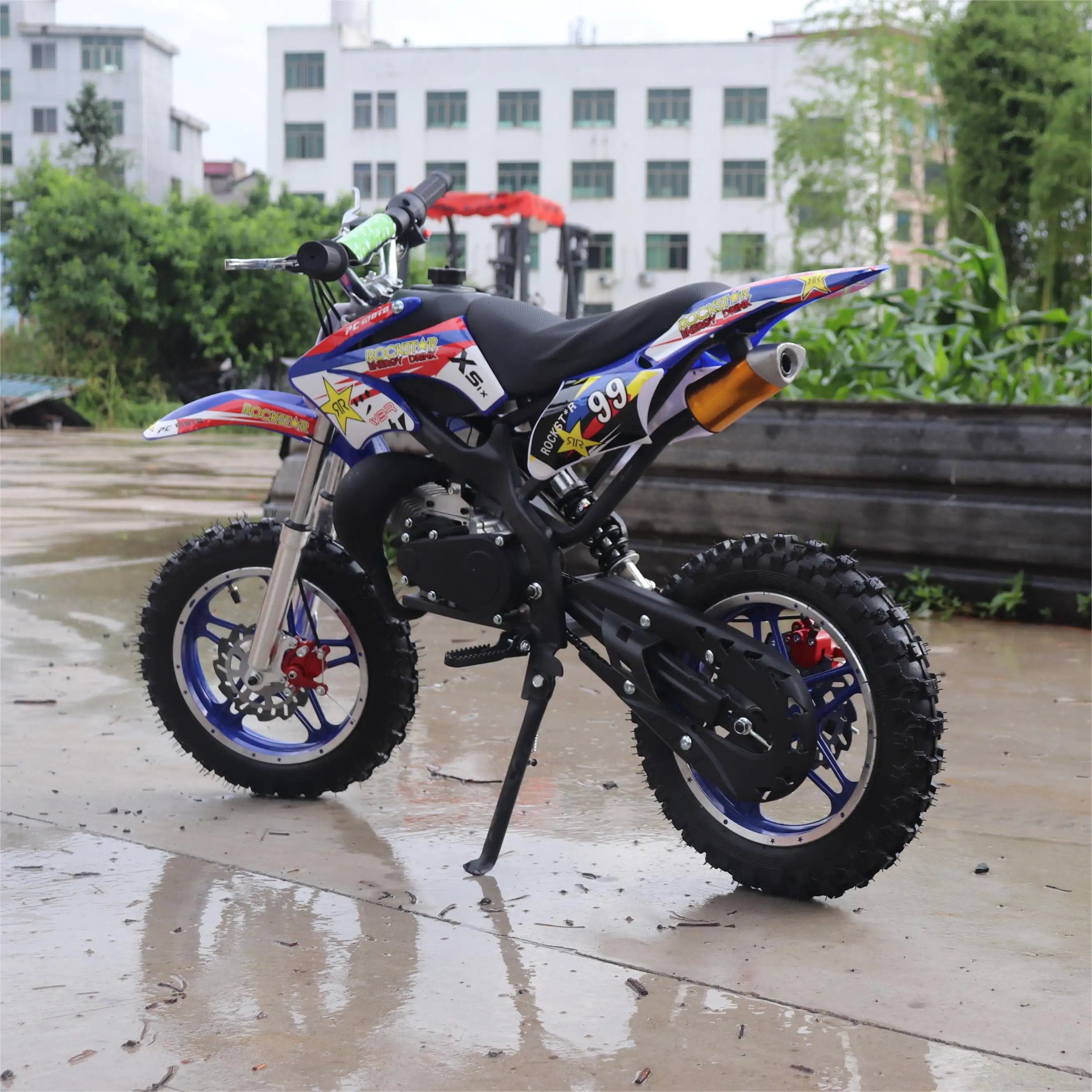 High Quality 49cc Mini Dirt Bikes Manual Ignition 2-Stroke Engine Automatic Chopper Type for Sale at a Cheap Price