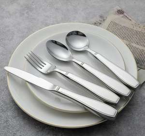 Ensemble de vaisselle lestée en acier inoxydable de haute qualité, couleur orange clair, pour personnes âgées, handicapées, adultes, rééducation de l'arthrite - Product Image 6