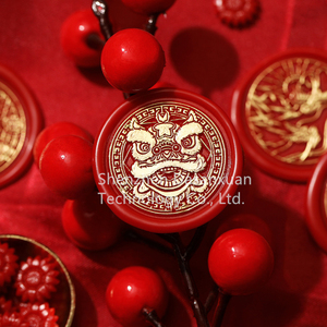Sceau de cire de Festival de printemps, tampon personnalisé, Traditions du nouvel an chinois, rétro, bricolage, enveloppe, ornement, Invitations de mariage classiques - Product Image 4