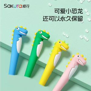 Sakura Children <b>Toothbrush</b> Soft Bristles Small <b>Head</b> Silicone Handle Ergonomic Design For Kids 2-12 Years - Product Image 3