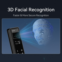 Serrure de porte intelligente en aluminium étanche avec caméra et carte mémoire, application TUYA WIFI, reconnaissance faciale