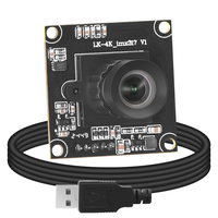 8MP Imx317 6mm 55 grados sin distorsión 4K Mini Notebook USB Cámara Visión artificial Módulo CMOS de baja iluminación